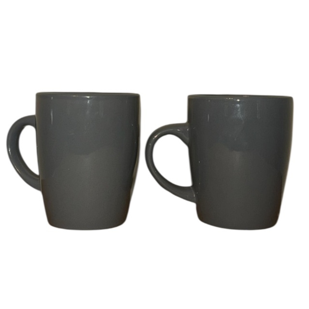 Gray Royal Norfolk  Coffee Mug 16 Set of 2 Oz Made In Portugal